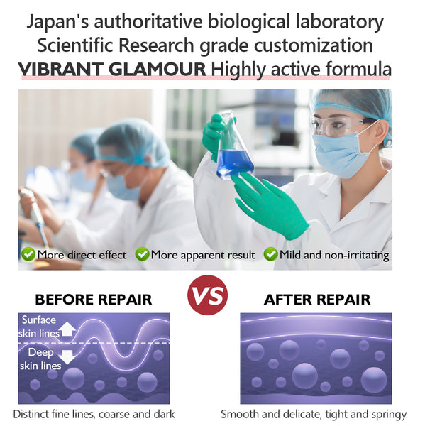 VIBRANT GLAMOUR Double Retinol Serum+Vitamin C Serum Set Whitening Anti-Aging 2pcs