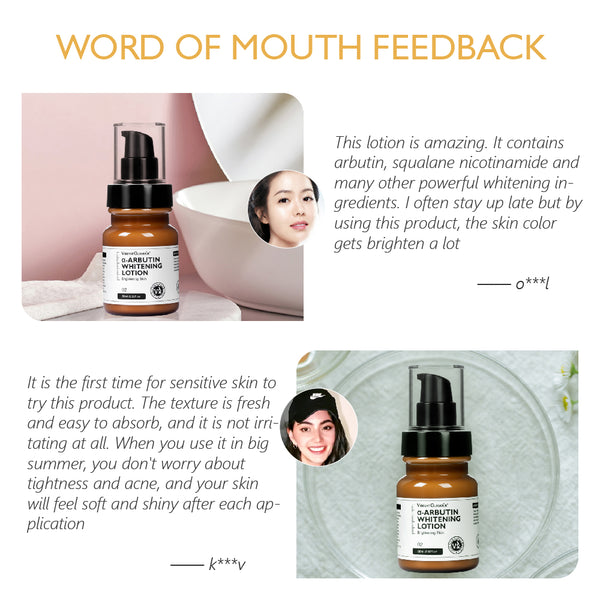 VIBRANT GLAMOUR α-Arbutin Whitening Lotion Niacinamide Reduce Freckles 80ml