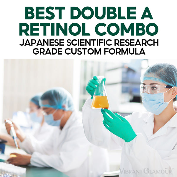 VIBRANT GLAMOUR Original Anti Aging Retinol Face Cream Retinol Serum Retinol Lotion Retinol Toner 4PCS