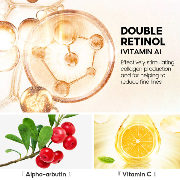 VIBRANT GLAMOUR Original Anti Aging Retinol Face Cream Retinol Serum Retinol Lotion Retinol Toner 4PCS