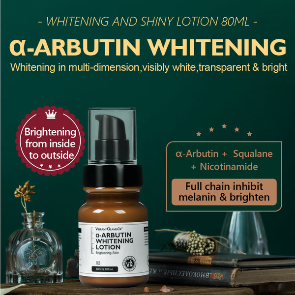 VIBRANT GLAMOUR α-Arbutin Whitening Lotion Niacinamide Reduce Freckles 80ml