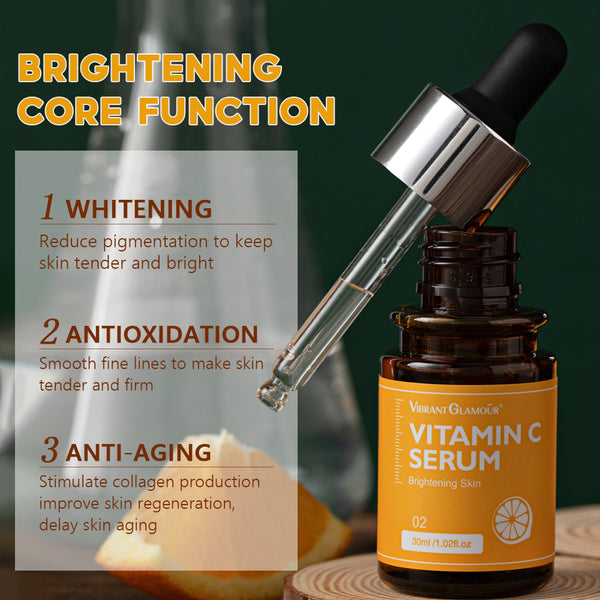 VIBRANT GLAMOUR Vitamin C Serum Brightening Skin Care 30ml