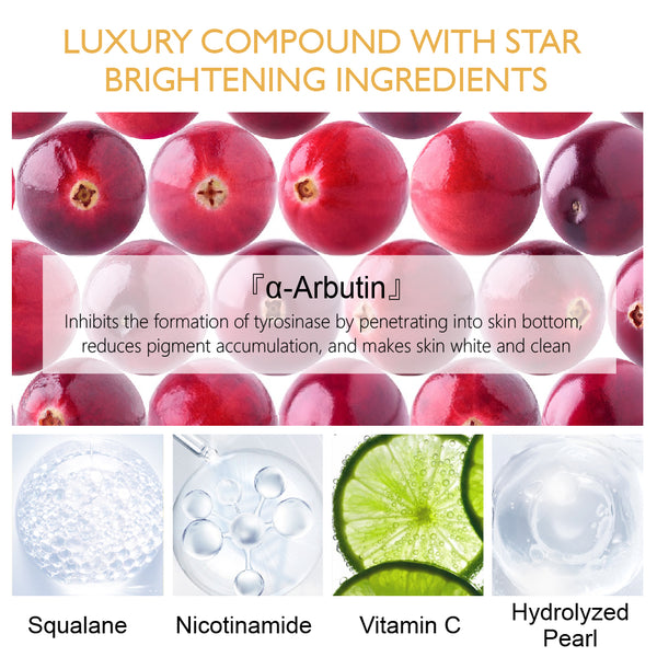 VIBRANT GLAMOUR α-Arbutin Whitening Lotion Niacinamide Reduce Freckles 80ml