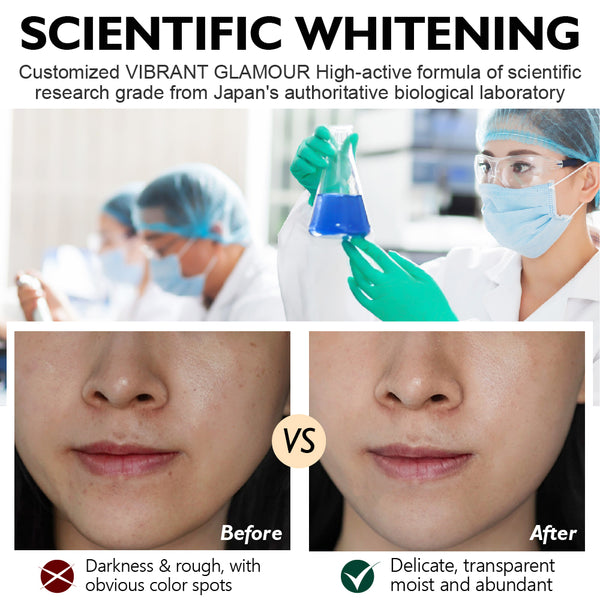 VIBRANT GLAMOUR α-Arbutin Whitening Skin Care Sets Niacinamide Brightening Fade Dark Spot 3pcs