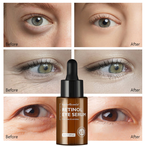 VIBRANT GLAMOUR Retinol Eye Serum Firming Collagen Anti-Aging Moisturizing 30ml