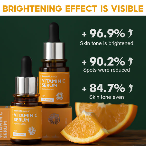 VIBRANT GLAMOUR Vitamin C Serum Brightening Skin Care 30ml