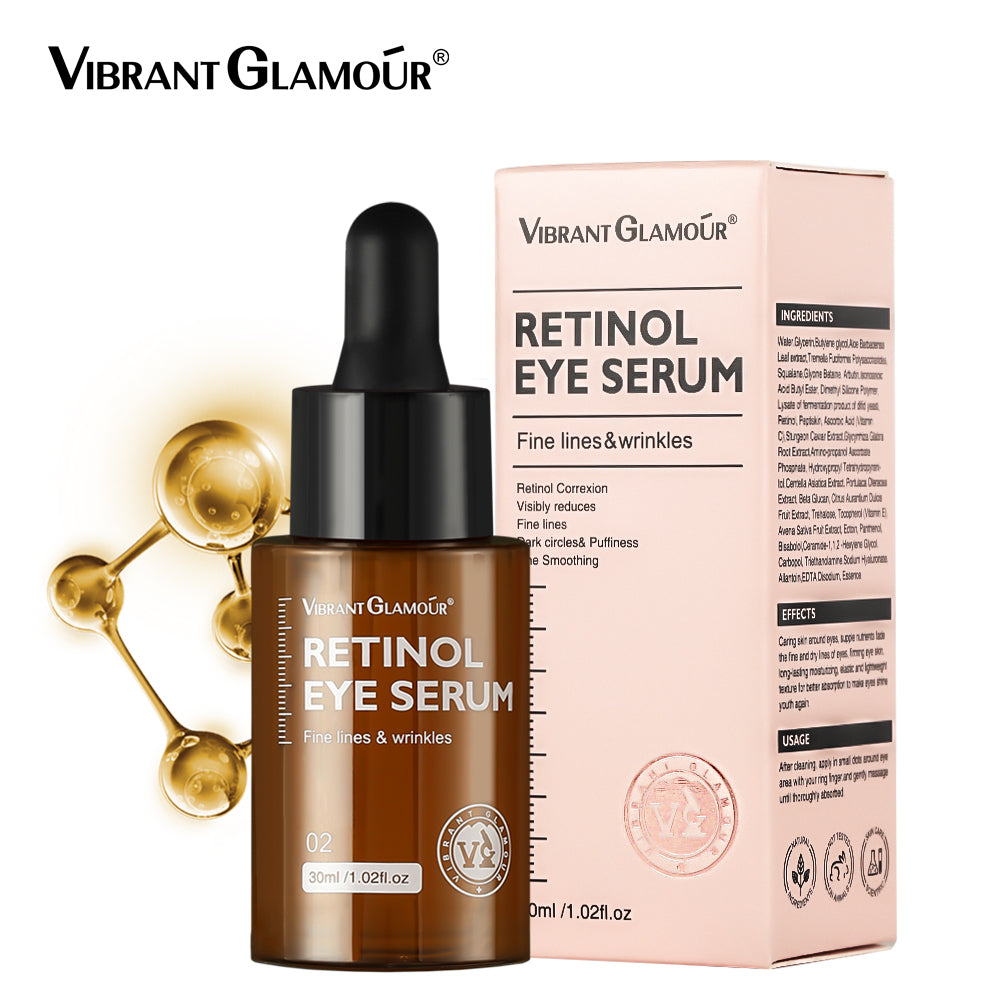 VIBRANT GLAMOUR Retinol Eye Serum Firming Collagen Anti-Aging Moisturizing 30ml