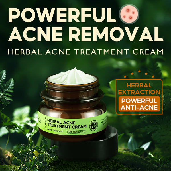 VIBRANT GLAMOUR Herbal Acne Treatment Set Tea Tree Oil Acne Serum+Toner+Cream 3PCS