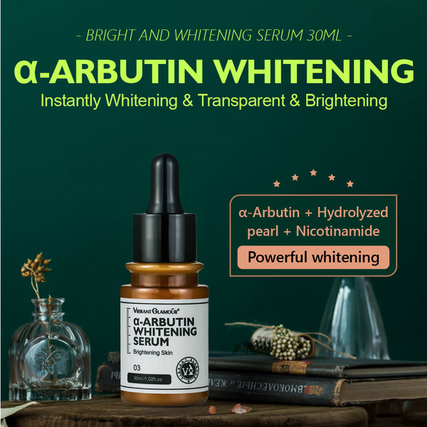 VIBRANT GLAMOUR α-Arbutin Whitening Skin Care Sets Niacinamide Brightening Fade Dark Spot 3pcs