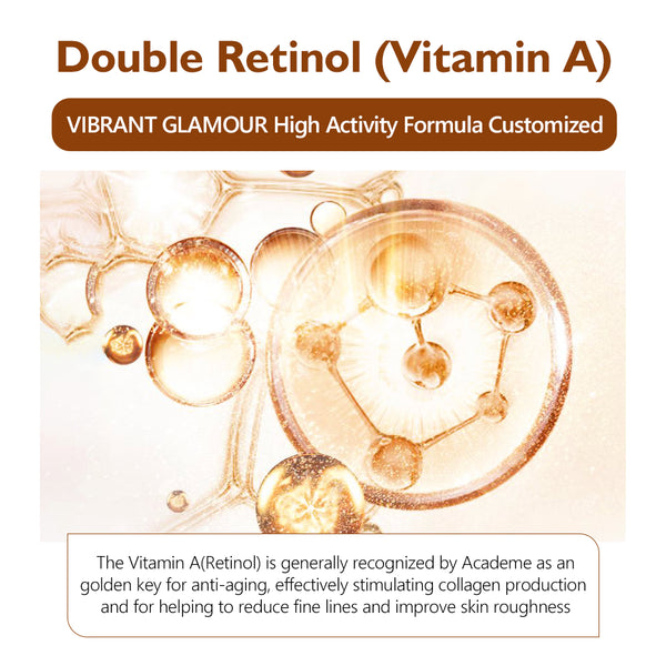 VIBRANT GLAMOUR Double Retinol Lotion Cream VA Anti Aging Collagen Firming 80g