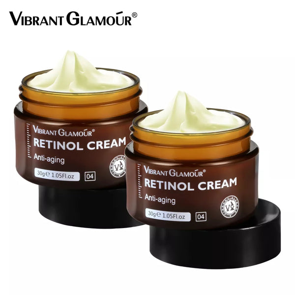 VIBRANT GLAMOUR Double Retinol Sets Vitamin A Anti Aging Whitening 4 Pieces
